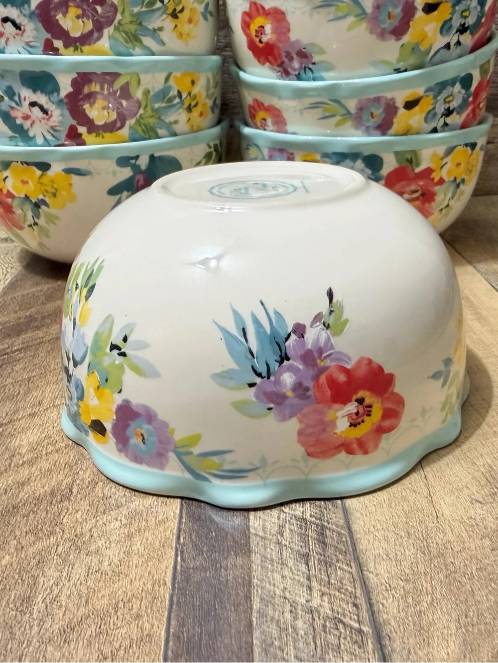 The Pioneer Woman Sweet Romance Blossom Floral Cereal Soup Bowls Set of 8